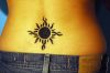 tribal sun tattoo pic for girls